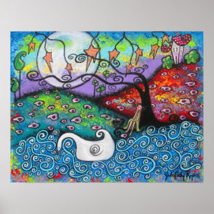 Mitternachtsdrucke Poster