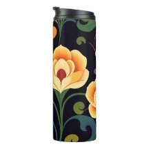 Mitternachtsgarten Blumen-Reise-Tumbler