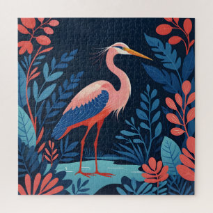 Mitternachtsgarten-Reiher-Puzzle Puzzle