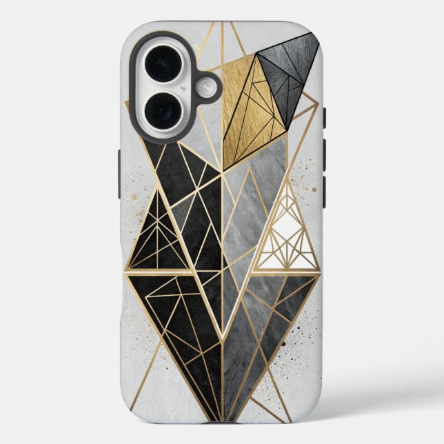 Mitternachtsgeometrie Case-Mate iPhone Hülle (Rückseite)
