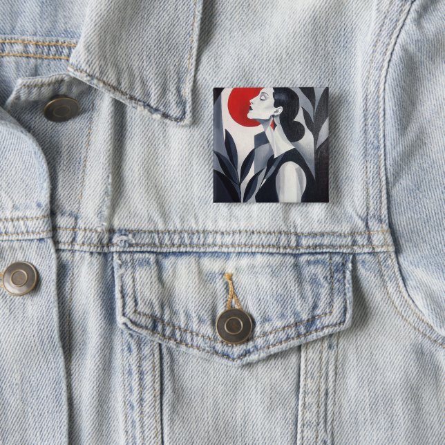 Mitternachtsglanz-Rundbutton Button (Beispiel)