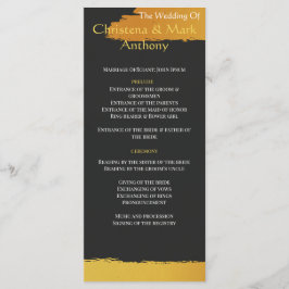 Mitternachtsgold Hochzeitsprogramm Programm