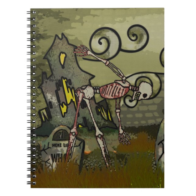 Mitternachtsgraveyard Whimsical JOURNAL Notizblock (Vorderseite)