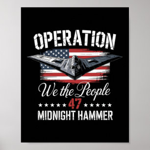 Mitternachtshammer B-2 Stealth Jet Operation Mitte Poster