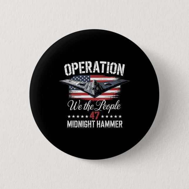 Mitternachtshammer B-2-Tarnkappenflugzeug Operatio Button (Vorderseite)