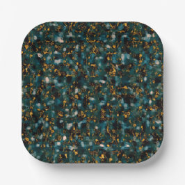 Mitternachtshimmel-Abstraktion Pappteller