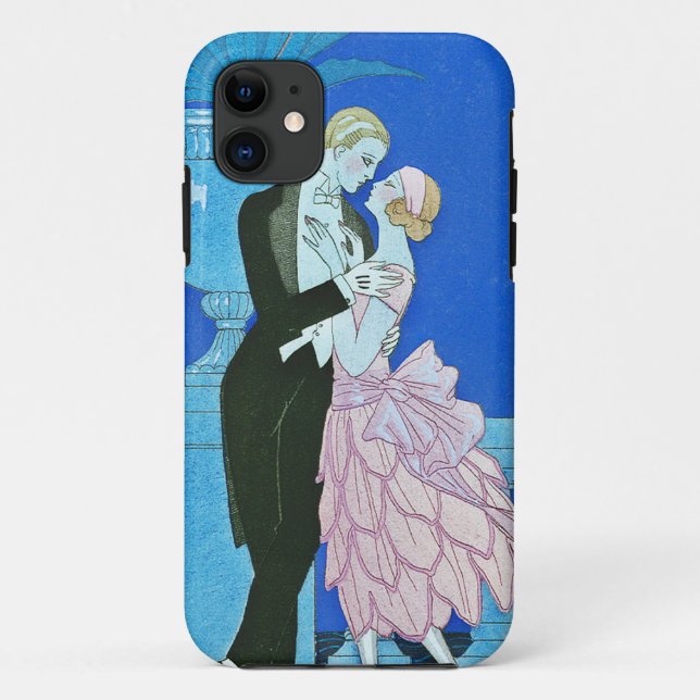 Mitternachtskuss-Kunst-Deko iPhone 5 Fall Case-Mate iPhone Hülle (Rückseite)