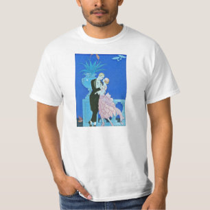 Mitternachtskuss-Kunst-Deko-T - Shirt