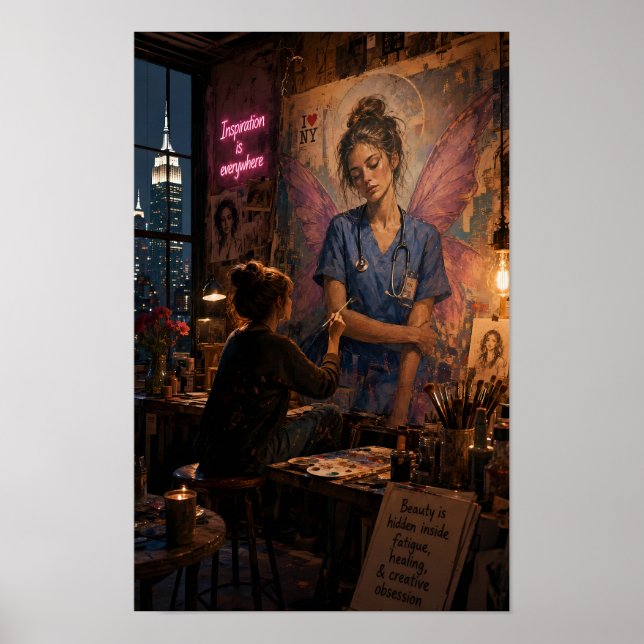 Mitternachtslicht-Banner mit Mitgefühl Poster (Vorne)