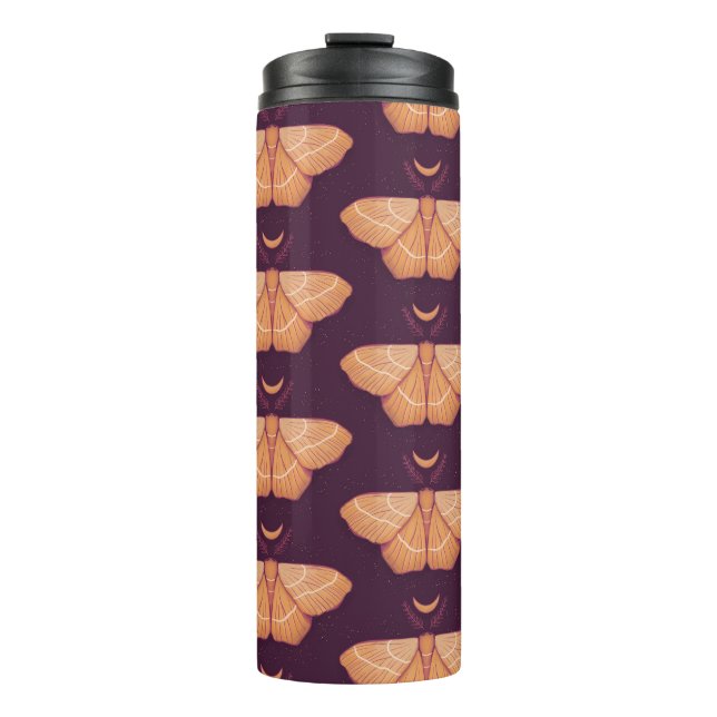 Mitternachtsmagie: Hexy-Nachtmoth Thermosbecher (Vorderseite)