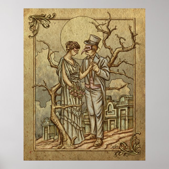 "Mitternachtsmasquerade" Poster (Vorne)