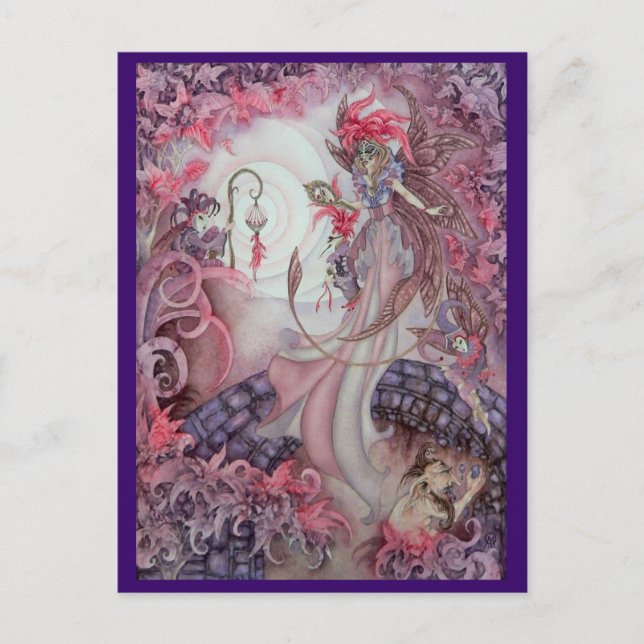 Mitternachtsmasquerade Postkarte (Vorderseite)