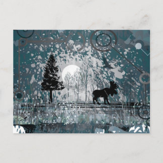 Mitternachtsmuschelszene Postkarte