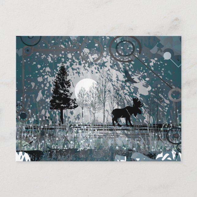 Mitternachtsmuschelszene Postkarte (Vorderseite)
