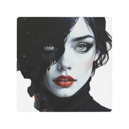 Mitternachtsmuse - Schwarzweißportrait