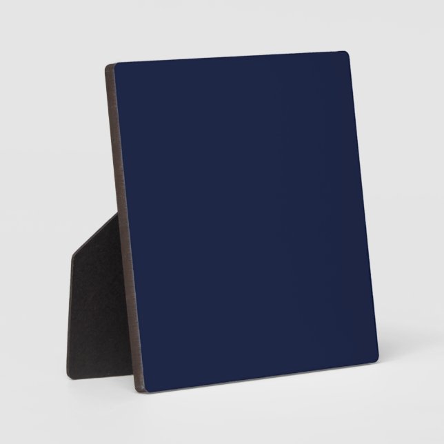 Mitternachtsnavyblau einfarbig fotoplatte (Vorderseite)
