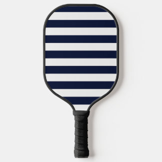 Mitternachtsnavyblau und weiße Streifen Pickleball Schläger