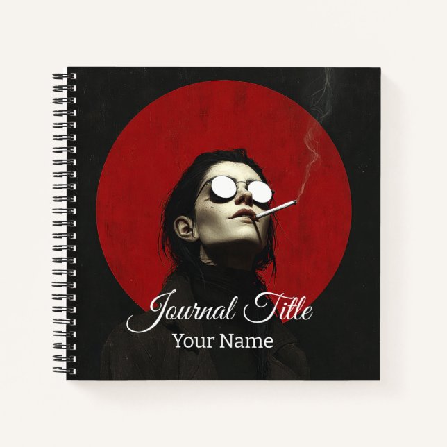Mitternachtsnebel Journal — Benutzerdefinierter Na Notizbuch (Vorderseite)