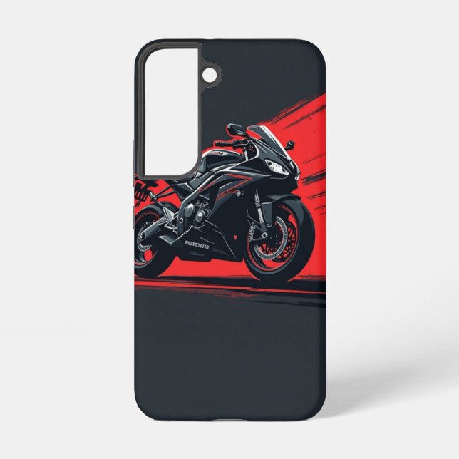 Mitternachtsreiter | Bold Motorrad Samsung Case Galaxy Hülle (Rückseite)