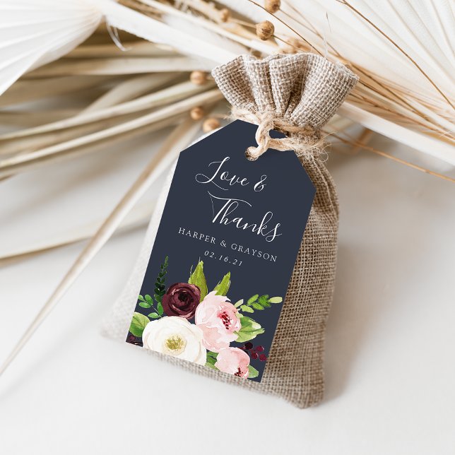 Mitternachtsromanische Gastgeschenk Hochzeit Geschenkanhänger (Von Creator hochgeladen)