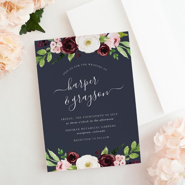 Mitternachtsromantik - Einladung zur Hochzeit (Von Creator hochgeladen)