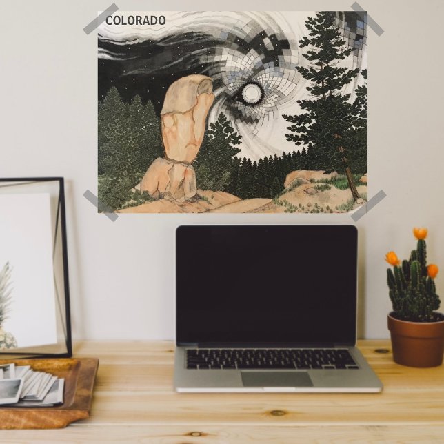 Mitternachtsschneesturm Colorado Poster (Von Creator hochgeladen)