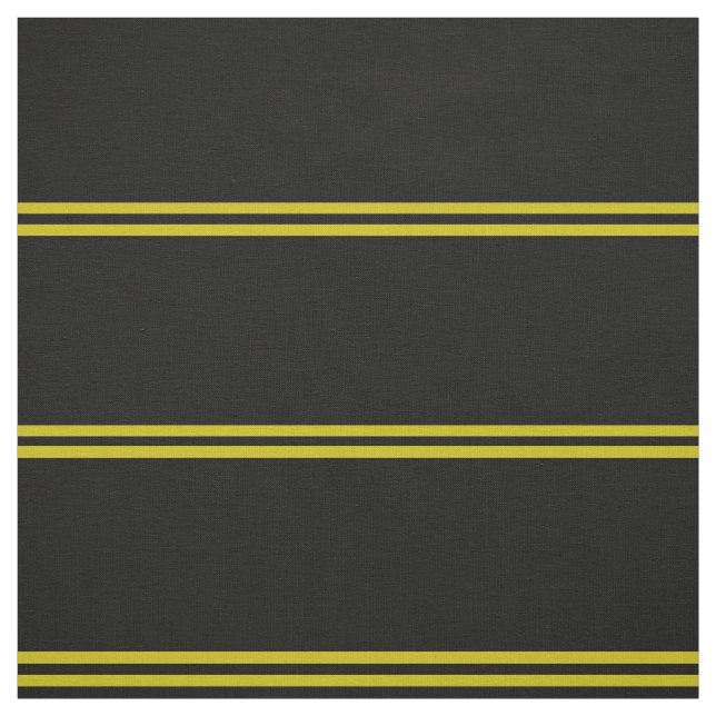 Mitternachtsschwarzes, Gold striped Entwurf Stoff (Muster)