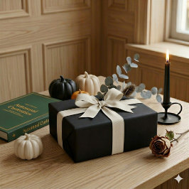 Mitternachtsschwarzes Halloween-Geschenkverpackung Geschenkpapier