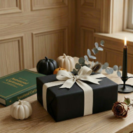 Mitternachtsschwarzes Halloween-Geschenkverpackung Geschenkpapier