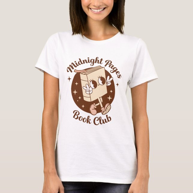 Mitternachtsseiten Buchclub T-Shirt (Vorderseite)