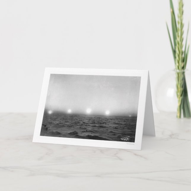 Mitternachtssun-Zeitspanne 1911 Karte (Vorderseite)