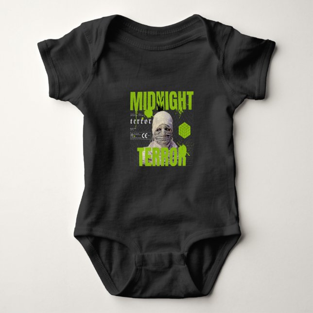 Mitternachtsterrasse Baby Strampler (Vorderseite)