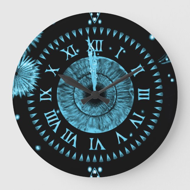 Mitternachtsuhr Große Wanduhr (Vorderseite)
