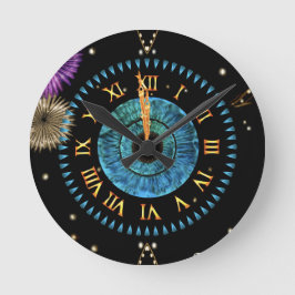 Mitternachtsuhr Runde Wanduhr