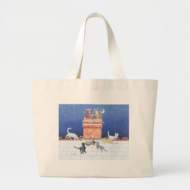 Mitternachtsverrücktheit Jumbo Stoffbeutel (Vorne)