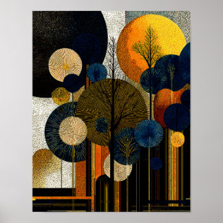 Mitternachtswald  #1 - Digitaler Download Poster