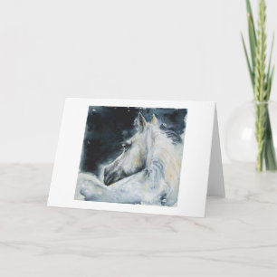 Mitternachtsweiß Feiertagskarte