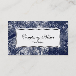 Mittlere Bezeichnung v5 - Blau Herbst Visitenkarte