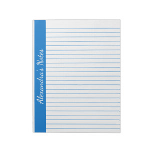 Mittlere blaue 8,5 x 11-Letter-Größe Verlassen ver Notizblock