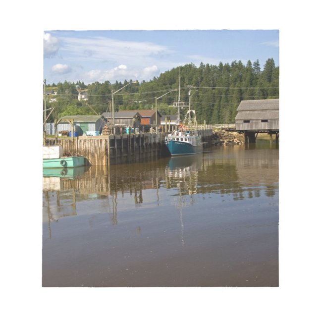 Mittlere Flut in der Bay of Fundy in St. Martins,  Notizblock (Vorderseite)