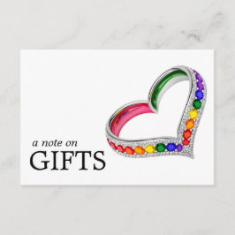🌈 Mittlere Geschenknotiz LGBTQ Mit Liebe Gemalt Begleitkarte