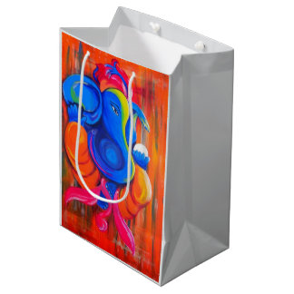 Mittlere Geschenktasche Feen-Elefant Geschenktüte