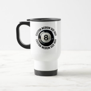 Mittlere Größe Personalisierter Text Weiß Benutzer Reisebecher