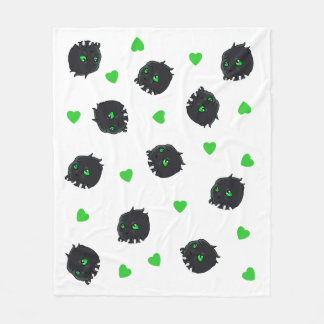 Mittlere grüne mit Augen Monster-Fleece-Decke Fleecedecke