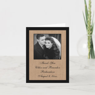 Mittlere Jute Danke Karte