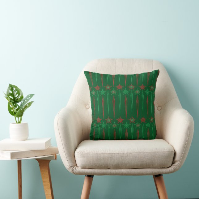 Mittlere Mod Icicles Green Throw Kissen (Stuhl )