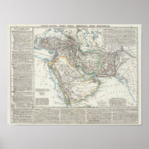 Mittlere Osten, Südasien Poster