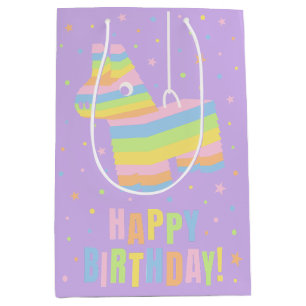 Mittlere Pastell-Piñata-Geburtstags-Geschenktüte Geschenktüte