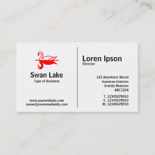 Mittlere Regel - Swan Visitenkarte