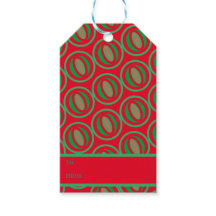 Mittlere rote/grüne Geschenktasche
